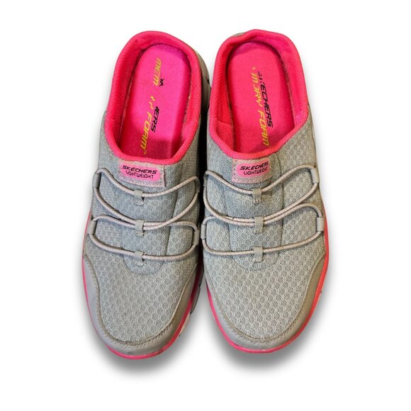 Skechers Synergy Bungee Mule Mesh Slip-On Shoes Lightweight & Comfortable Womens - Picture 4 of 10